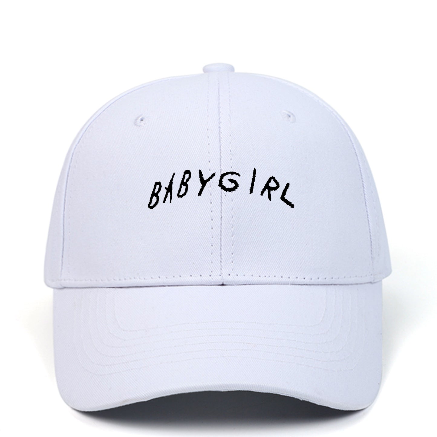 BABYGIRL Letter Embroidered Cap
