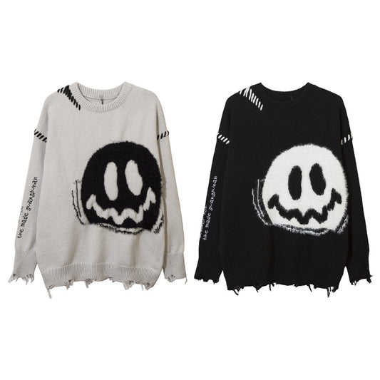 Street High Sweater Slouchy Loose