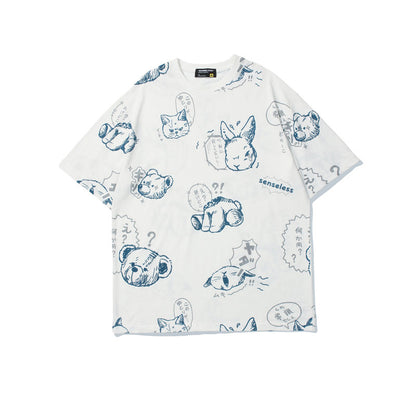 Retro T-Shirt Men's Street Fashion