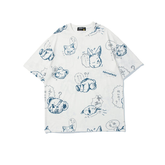 Retro T-Shirt Men's Street Fashion