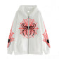 Spider Web Zipper Foreign Hoodie
