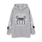 Spider Web Zipper Foreign Hoodie
