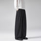 Three-pleat Striped Bootcut Denim Casual Pants