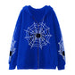 Spider Web Zipper Foreign Hoodie